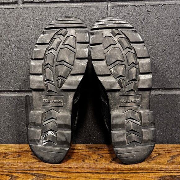 Vintage Skechers Y2K 90s Jammers Women’s Sz 10 Black Leather Chunky Oxford Shoes - Picture 8 of 8